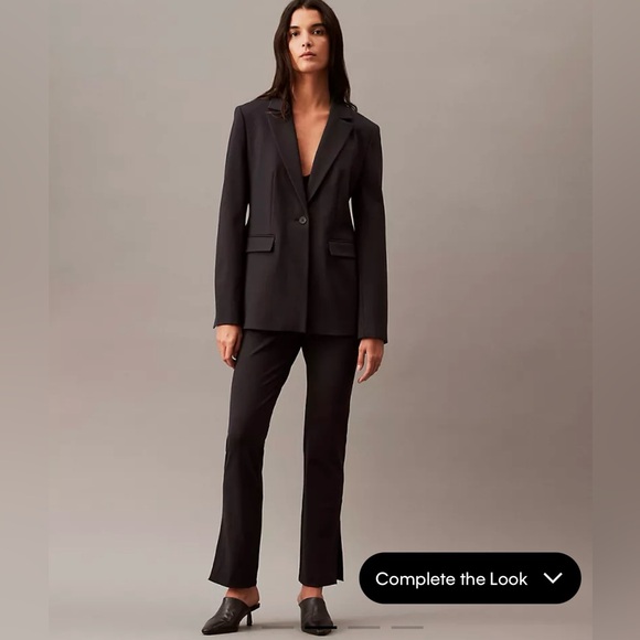 5 for $25❗️Calvin Klein Black Ponte Blazer 10 - Picture 2 of 13